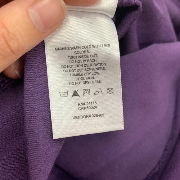 Fila Legging Womens S Small Grape Cotton Blend High Waist Pull On Skinny Ankle - Picture 13 of 15